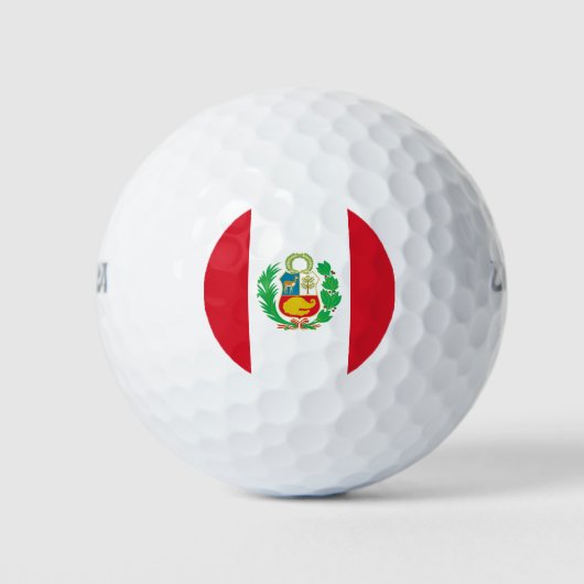 Peruaanse vlag golfballen (Voorkant)