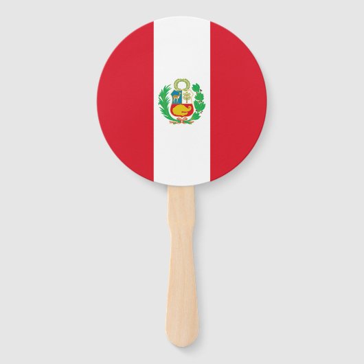 Peruaanse vlag handwaaier (Achterkant)