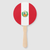 Peruaanse vlag handwaaier (Voorkant)