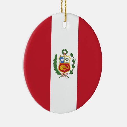 Peruaanse vlag keramisch ornament (Rechts)