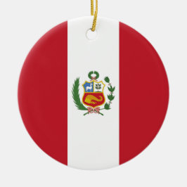 Peruaanse vlag keramisch ornament