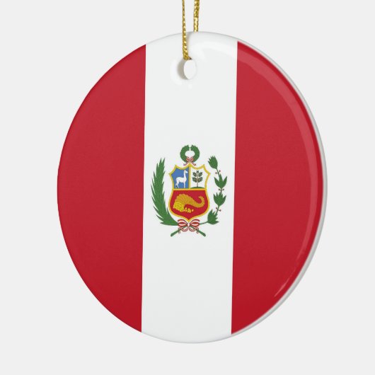 Peruaanse vlag keramisch ornament (Links)