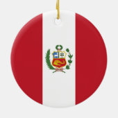 Peruaanse vlag keramisch ornament (Achterkant)