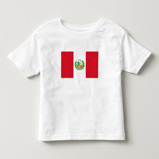 Peruaanse vlag kinder shirts (Voorkant)
