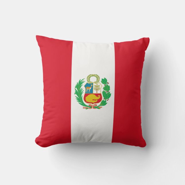 Peruaanse vlag kussen (Voorkant)