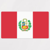 Peruaanse vlag labels (Design 1)
