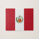 Peruaanse vlag legpuzzel (Horizontaal)