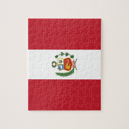Peruaanse vlag legpuzzel (Verticaal)