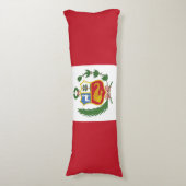 Peruaanse vlag lichaamskussen (Voorkant Verticaal)