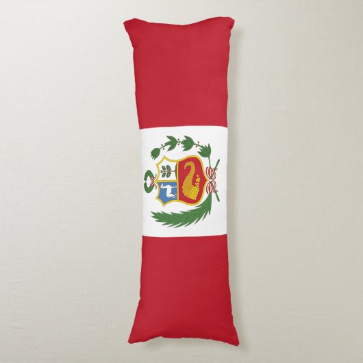 Peruaanse vlag lichaamskussen (Voorkant Verticaal)