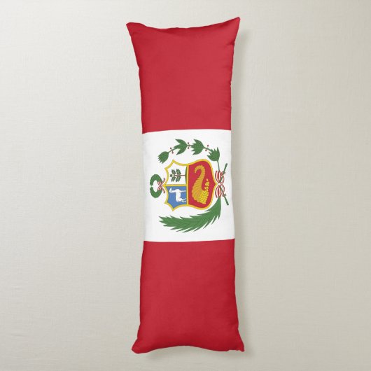 Peruaanse vlag lichaamskussen (Achterkant (Verticaal))