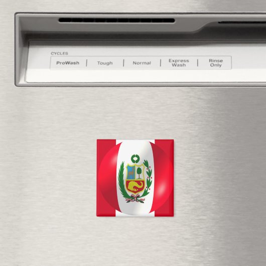 Peruaanse vlag magneet (Insitu (Vaatwasser))