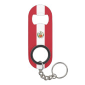 Peruaanse vlag mini flessenopener (Achterkant)