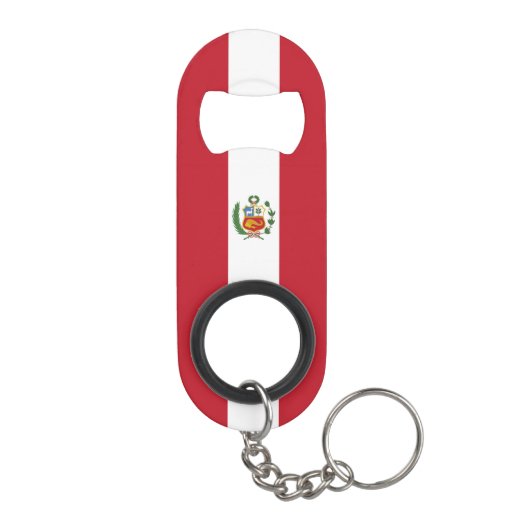 Peruaanse vlag mini flessenopener (Achterkant)