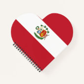 Peruaanse vlag notitieboek (Voorkant)