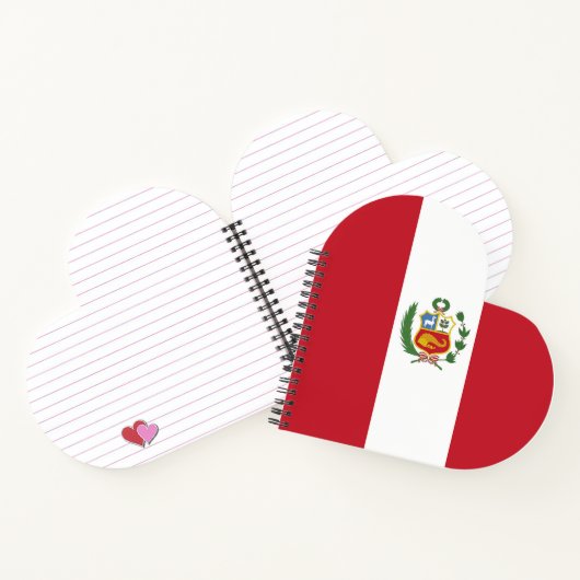 Peruaanse vlag notitieboek (Binnen)