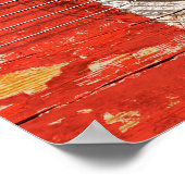 Peruaanse vlag op oude akoestische gitaar poster (Hoek)