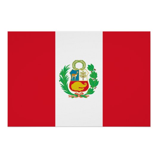 Peruaanse vlag perfect poster (Voorkant)