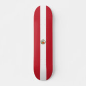 Peruaanse vlag persoonlijk skateboard (Voorkant)