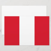 Peruaanse vlag (Peru) Briefpapier (Voorkant / Achterkant)