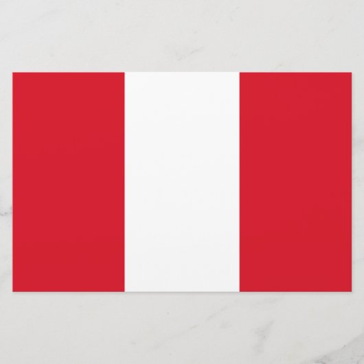 Peruaanse vlag (Peru) Briefpapier (Voorkant)