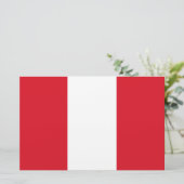 Peruaanse vlag (Peru) Briefpapier (Staand voorkant)