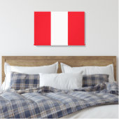 Peruaanse vlag (Peru) Canvas Afdruk (Insitu (Slaapkamer))
