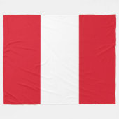 Peruaanse vlag (Peru) Fleece Deken (Voorkant (Horizontaal))