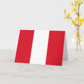 Peruaanse vlag (Peru) Kaart (Gele Bloem)
