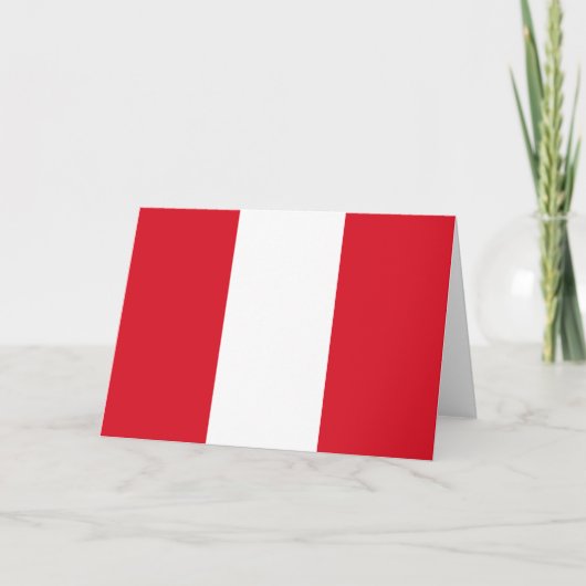 Peruaanse vlag (Peru) Kaart (Voorkant)