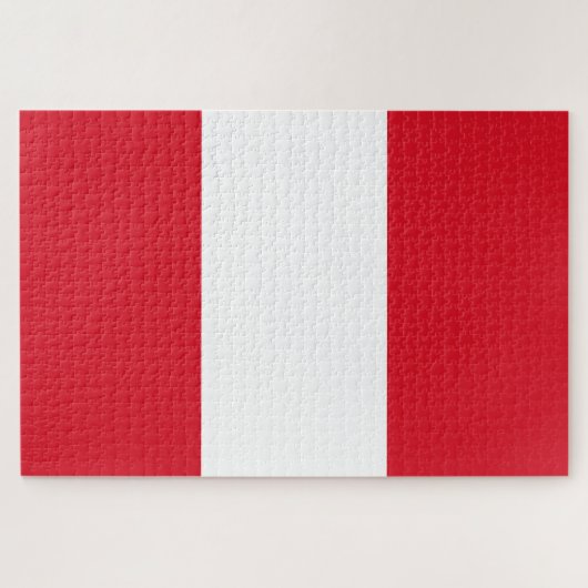 Peruaanse vlag (Peru) Legpuzzel (Horizontaal)