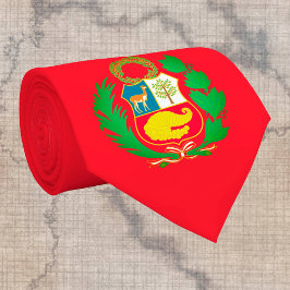 Peruaanse vlag & Peru, mode embleem Stropdas