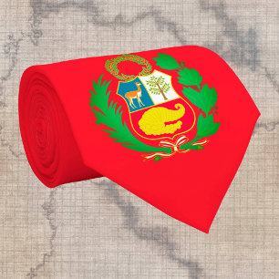 Peruaanse vlag & Peru, mode embleem Stropdas