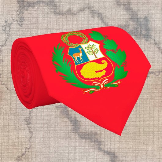 Peruaanse vlag & Peru, mode embleem Stropdas