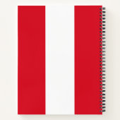 Peruaanse vlag (Peru) Notitieboek (Achterkant)