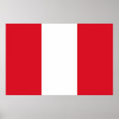 Peruaanse vlag (Peru) Poster (Voorkant)
