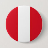 Peruaanse vlag (Peru) Ronde Button 7,6 Cm (Voorkant)