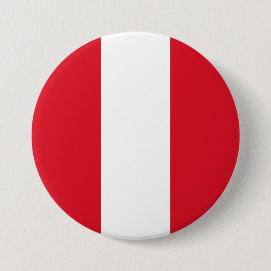 Peruaanse vlag (Peru) Ronde Button 7,6 Cm (Voorkant)