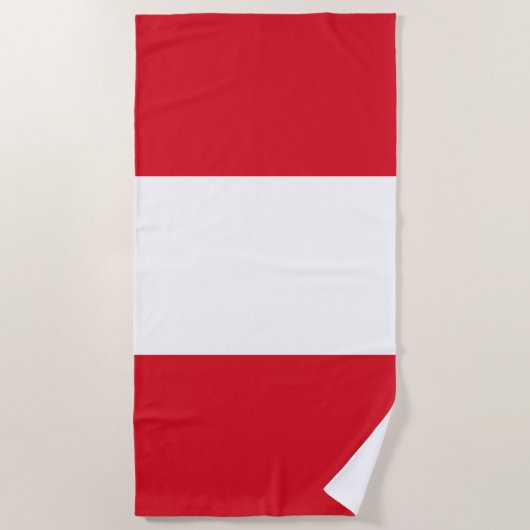 Peruaanse vlag (Peru) Strandlaken (Voorkant)