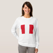 Peruaanse vlag (Peru) T-shirt (Voorkant volledig)