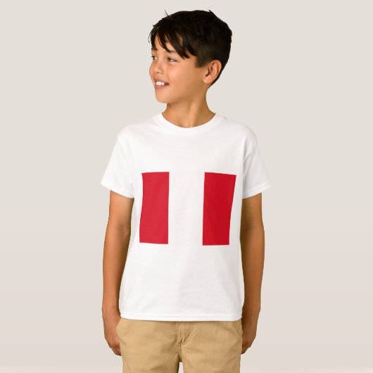 Peruaanse vlag (Peru) T-shirt (Voorkant volledig)