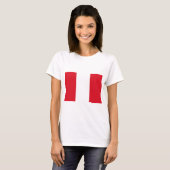 Peruaanse vlag (Peru) T-shirt (Voorkant volledig)