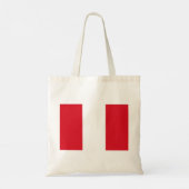 Peruaanse vlag (Peru) Tote Bag (Achterkant)