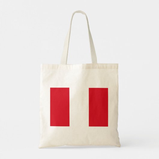 Peruaanse vlag (Peru) Tote Bag (Achterkant)
