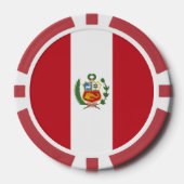 Peruaanse vlag poker chips (Voorkant)