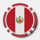 Peruaanse vlag poker chips (Achterkant)