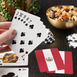 Peruaanse vlag pokerkaarten
