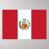 Peruaanse vlag poster (Voorkant)