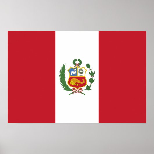 Peruaanse vlag poster (Voorkant)