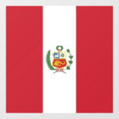 Peruaanse vlag raamsticker (Vel)